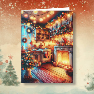 Carte Voeux de Noël démodés