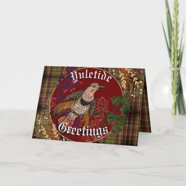 Carte Vœux de Noël Pic Doré  (Devant)
