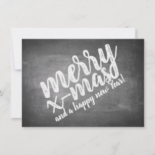 Carte Vœux de Noël sur le tableau noir