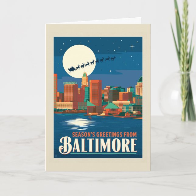 Carte Vœux de saison de Baltimore (Devant)
