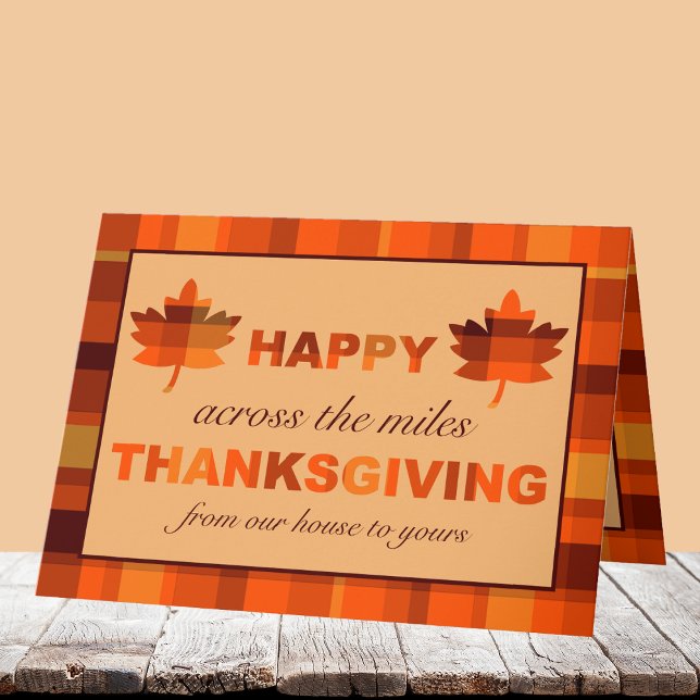 Carte Vœux de Thanksgiving à travers les miles (Créateur téléchargé)