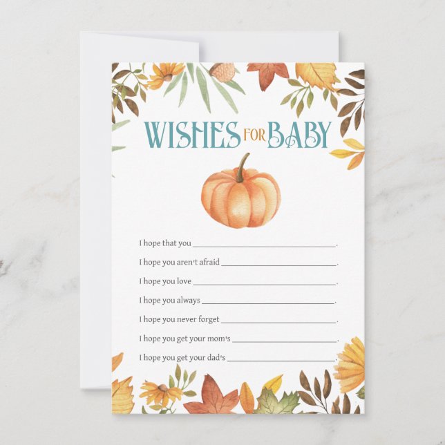 Carte Voeux pour bébé, Baby shower Enceinte (Devant)