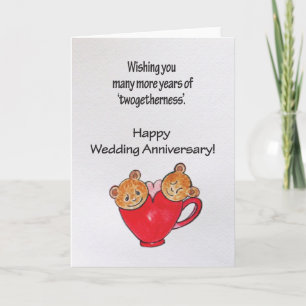 Carte voeux pour l'anniversaire du mariage