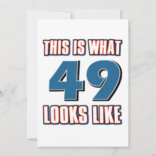 Carte Voici à quoi ressemble 49 ans