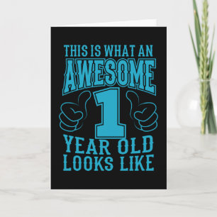 CARTE VOICI CE QUI EST UN PREMIER ANNIVERSAIRE DE 1 AN