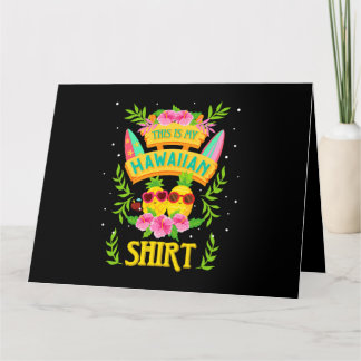 Carte Voici Ma Chemise Hawaïenne Femmes Hommes Ananas Ha