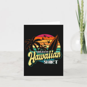 Carte Voici Ma Chemise Hawaiienne Vintage Plages Aloha H