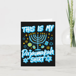Carte Voici Mon Pajamakah Hanoukka Menorah Bougies Funn