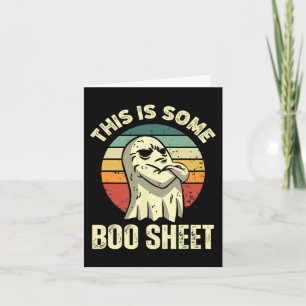 Carte Voici Une Feuille De Boite Halloween Funny Vintage