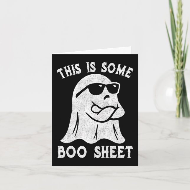 Carte Voici Une Feuille De Boite Halloween Ghost Fun Cad (Devant)