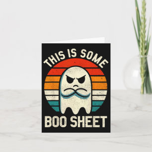 Carte Voici Une Feuille De Boite Retro Halloween Ghost F
