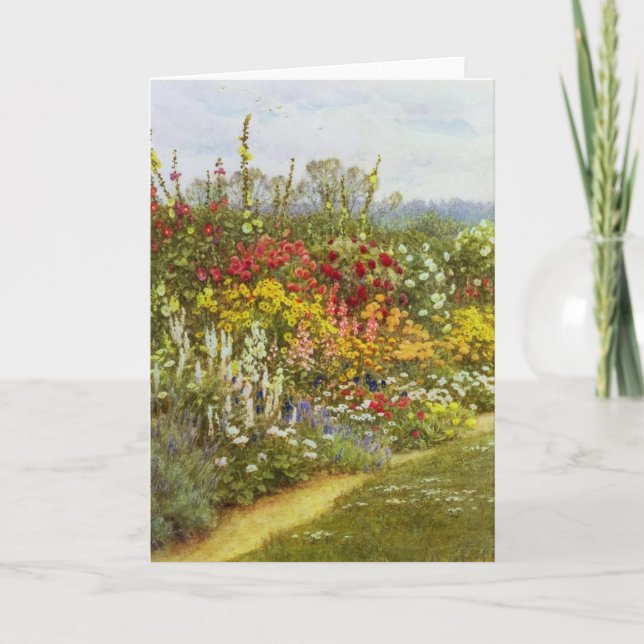 Carte Voie d'herbe et de fleur (Devant)