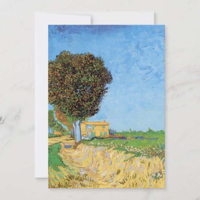 Carte Voie près d'Arles par Vincent van Gogh (Devant)