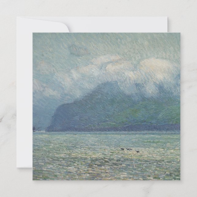 Carte Voile d'argent et porte d'or par Childe Hassam (Devant)