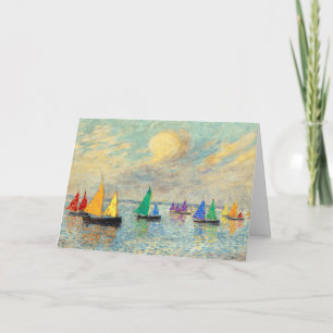 Carte Voiles arc-en-ciel d'anniversaire gay