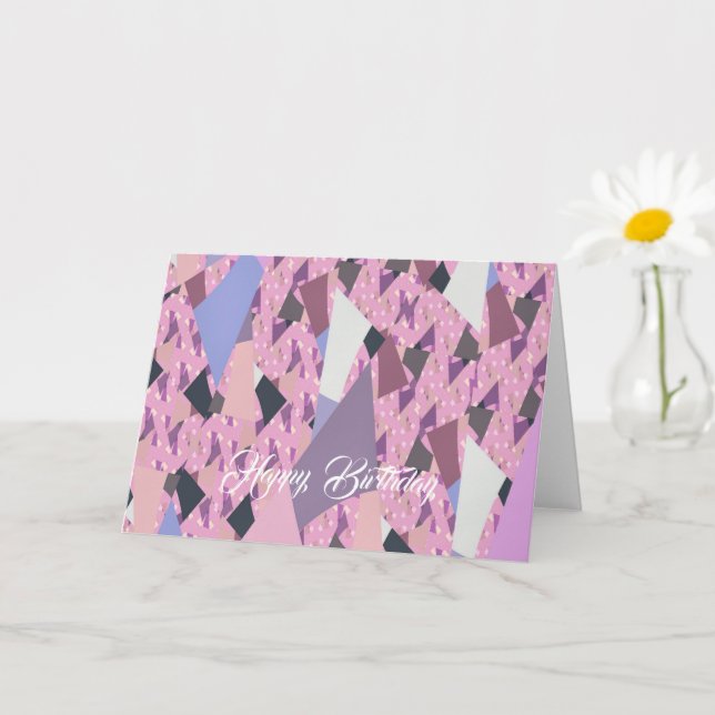 CARTE VOILES SUNSET ABSTRAITES (Petite plante)