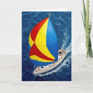Carte Voilier Anniversaire En Haute Mer