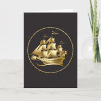 Voilier nautique en or