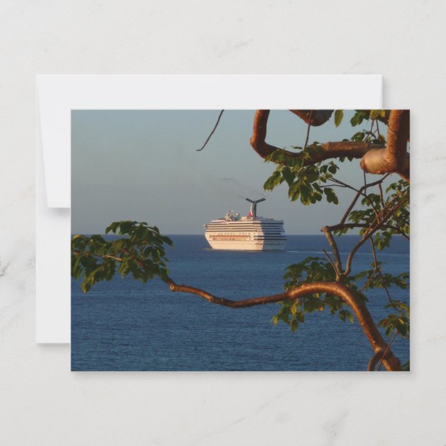 Carte Voilier vers le coucher du soleil I Vacances de cr (Devant)