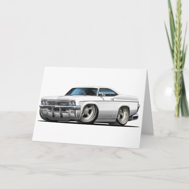 Carte Voiture 1965-66 de blanc d'impala (Devant)