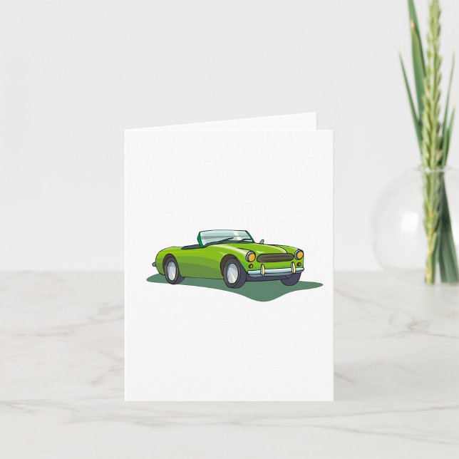 Carte Voiture convertible verte (Créateur téléchargé)