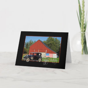 Carte Voiture d'anniversaire avec Barre pour papa