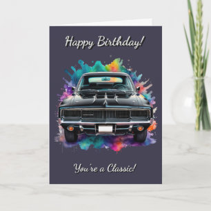 Carte Voiture Mopar classique Anniversaire