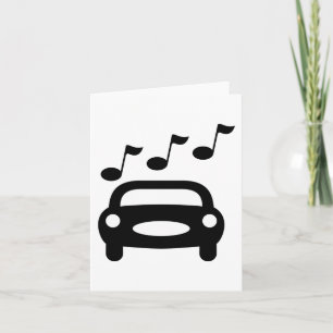 Carte Voiture musicale