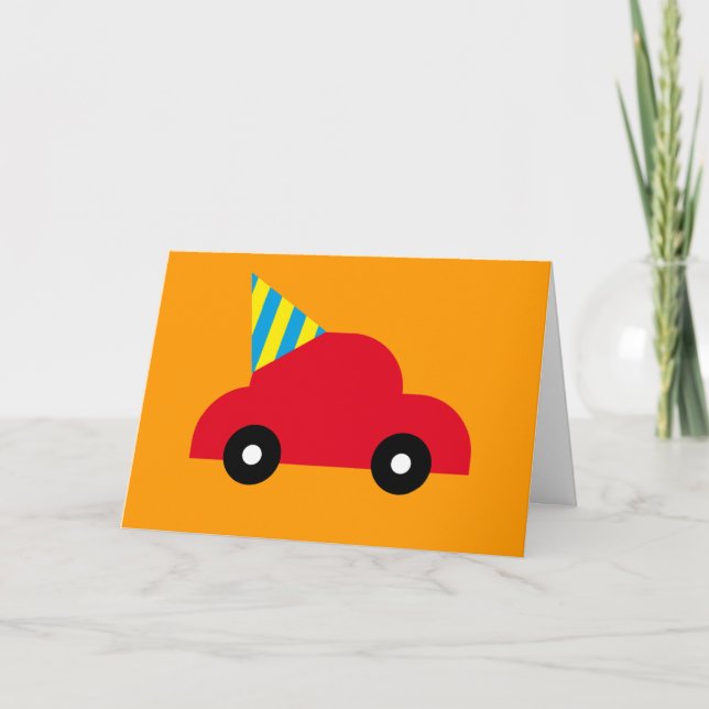 Carte Voiture rouge (Devant)