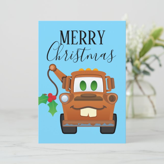 Carte Voitures Noël | Mater Dépanneuse (Debout devant)