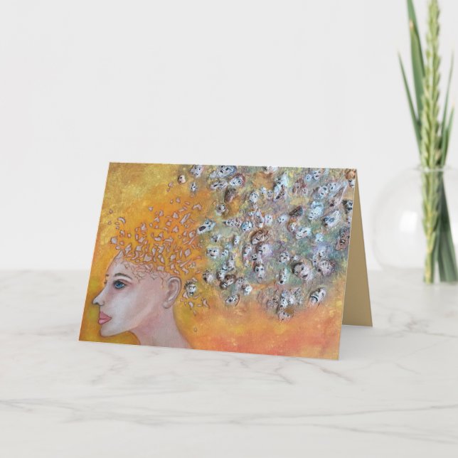 Carte Voix Art Strong Woman (Devant)
