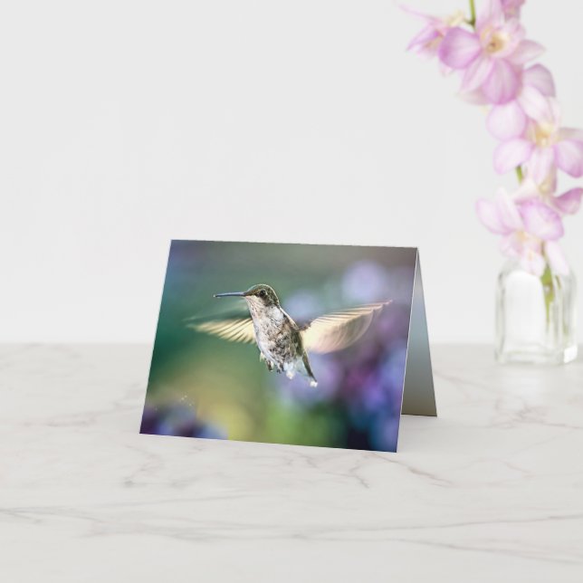 Carte Vol de colibri (Orchidée)