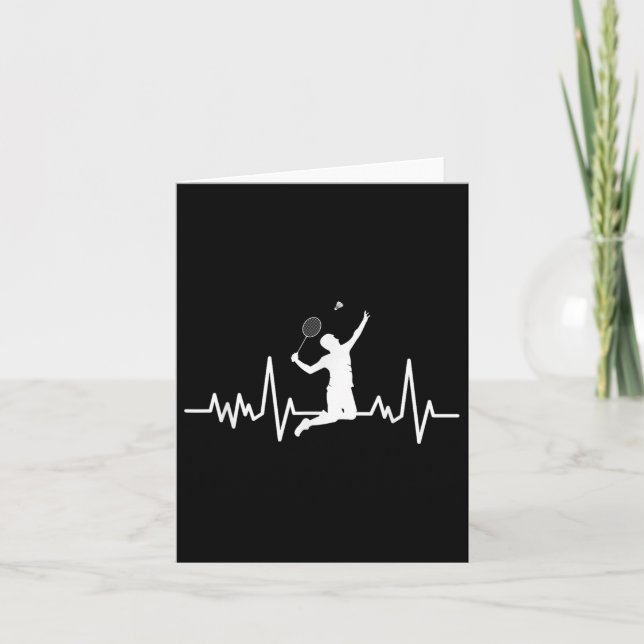 Carte Volant de badminton Sayings (Devant)