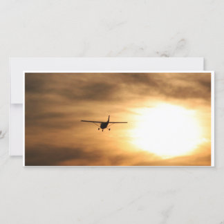 Carte Voler Dans Le Coucher De Soleil