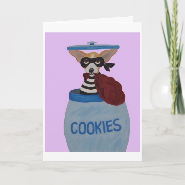 Carte Voleur de biscuits Chihuahua (Devant)