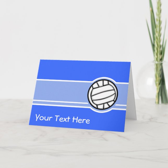 Carte Volley-ball ; Bleu (Devant)