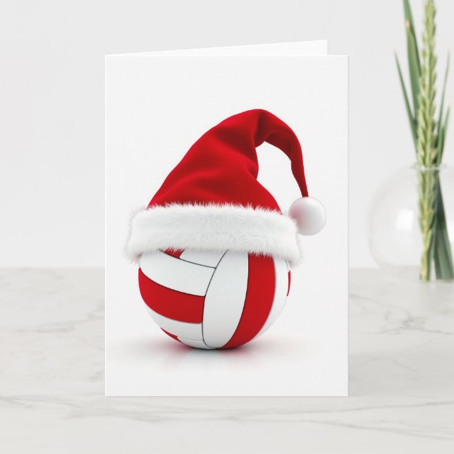 Carte Volleyball Merry Christmas Card (Devant)