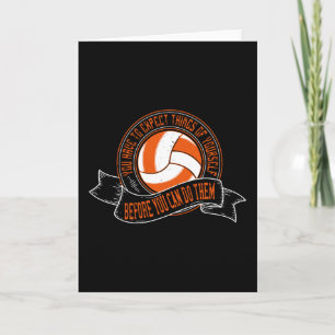 Carte Volleyball - Vous devez vous attendre des choses d