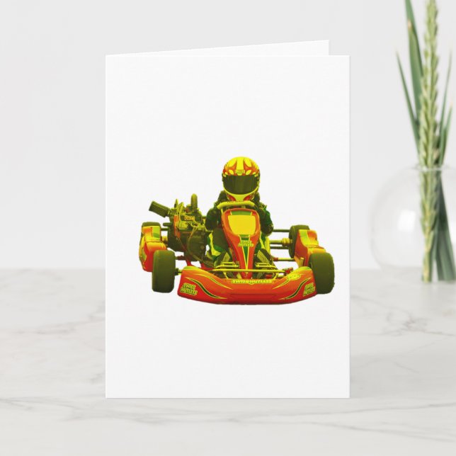 Carte Vont le coureur de kart en jaune (Devant)