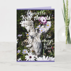 Carte Vos anges sont toujours avec vous Floral Flower