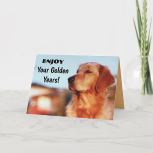 Carte Vos Années Dorées Souhait de Retraite Golden Retri