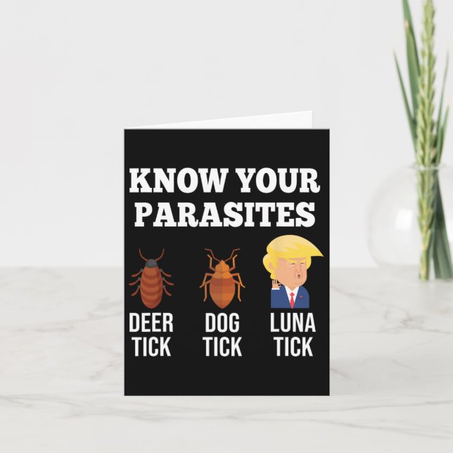 Carte Vos Parasites Anti-Trump Funny Luna Tick Resist (Devant)