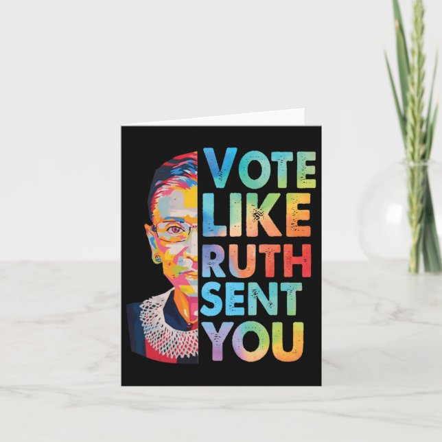 Carte Votez Comme Ruth Vous A Envoyé Sticker (Devant)