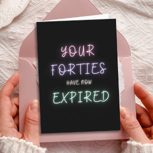 Carte Votre 40 ans a expiré - Funny 50e Anniversaire