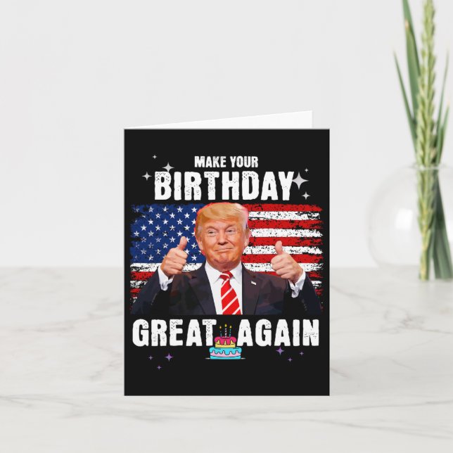 Carte Votre Anniversaire Grand Encore 2024 Élection Amér (Devant)