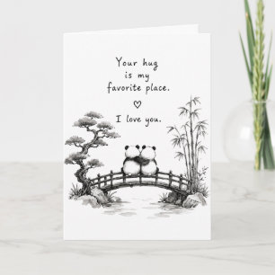 Carte Votre câlin est mon endroit préféré de salutation