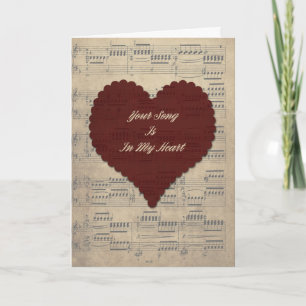 Carte Votre chanson de la Saint-Valentin