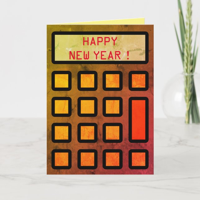 Carte Votre comptable vous souhaite une bonne année (Devant)