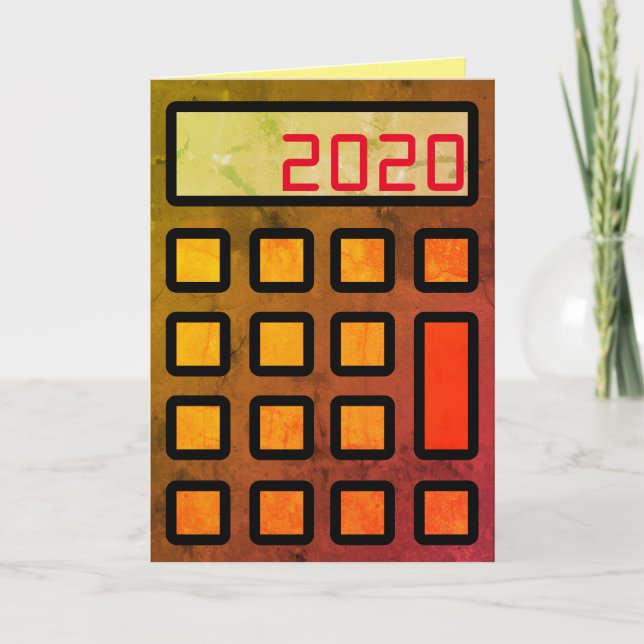 Carte "Votre comptable vous souhaite une bonne année" (Devant)