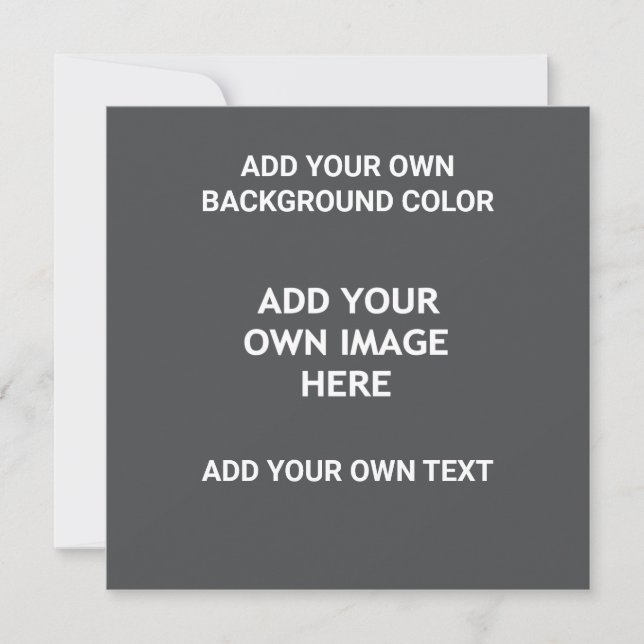 Carte Votre couleur arrière - plan, votre image, votre p (Devant)